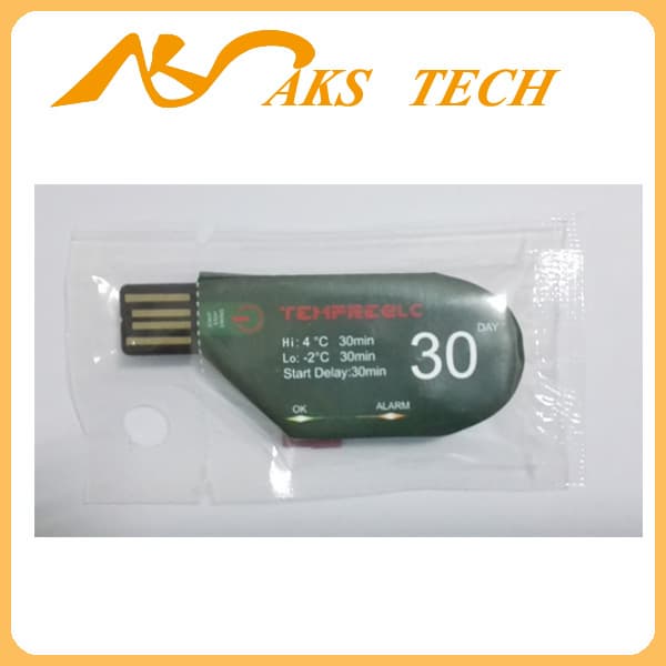 Disposable Single Use USB PDF Temperature Data Logger